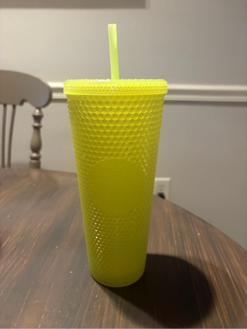 Glow in the Dark Studded Reusable Tumbler with Straw